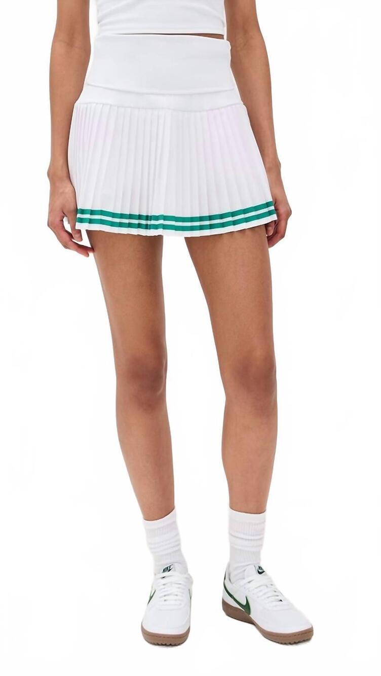 NEW BEACH RIOT gloria skort in courtside white